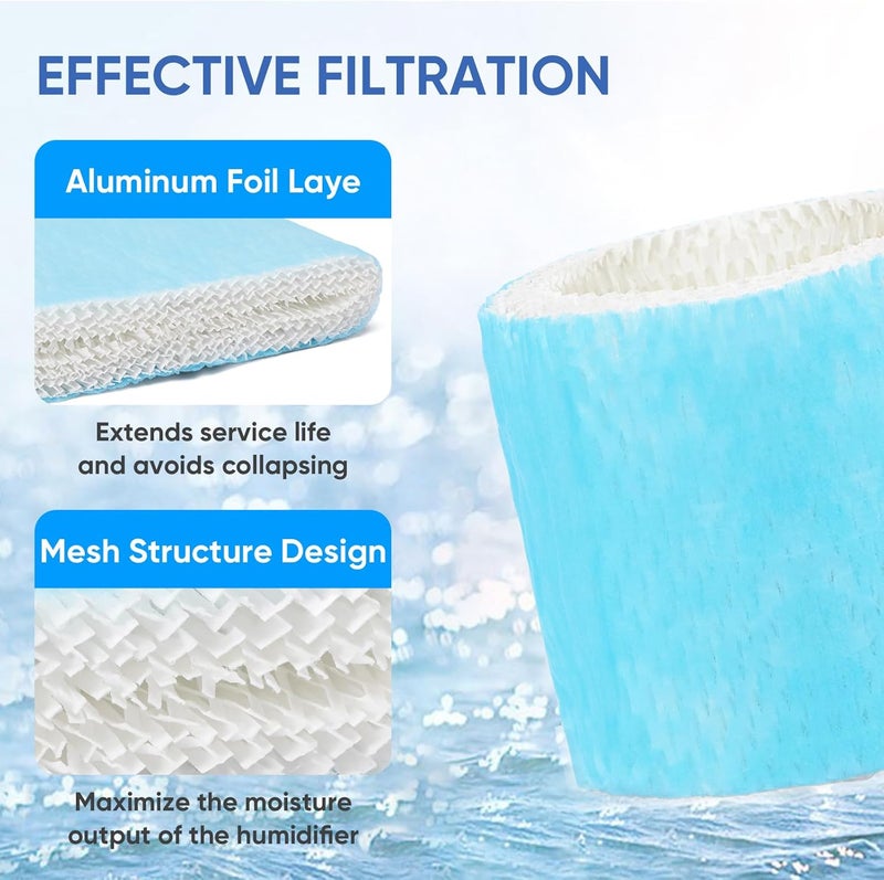 BIHARNT 6 Pack Humidifier Filters HAC-504 Replacement for Honeywell Humidifier Filter, Filter A Humidifier Filter Replacement for HCM300/350/600/700 Honeywell Humidifier, Blue - Image 4
